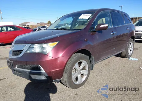 2012 Acura Mdx Technology Package z USA, uszkodzony, nr VIN 2HNYD2H47CH550171